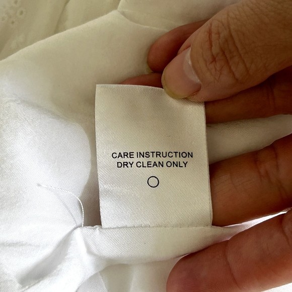 *SOLD* LPA REVOLVE White Eyelet Frill Sleeve Cottagecore Simona Mini Dress M - Picture 8 of 12